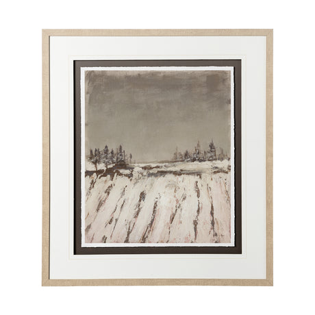 Silent Snow II by Jonathan Klassen a Hand Embellished Textured Framed Art Print Matted under Glass from Mercana - Luna Furniture