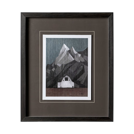 Flatten Barn I by Mercana Studio a Hand Embellished Textured Framed Art Print Matted under Glass from Mercana - Luna Furniture