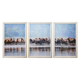 Water Horses II C by PHBurchett a Framed Photo Art Print Matted under Glass from Mercana - Luna Furniture