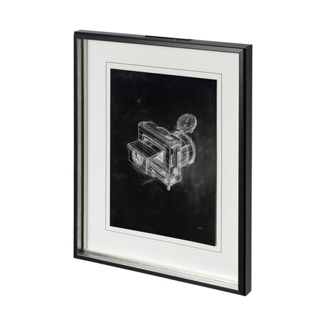 Compass Camera II by Alarm a Hand Embellished Textured Framed Art Print Matted under Glass from Mercana - Luna Furniture