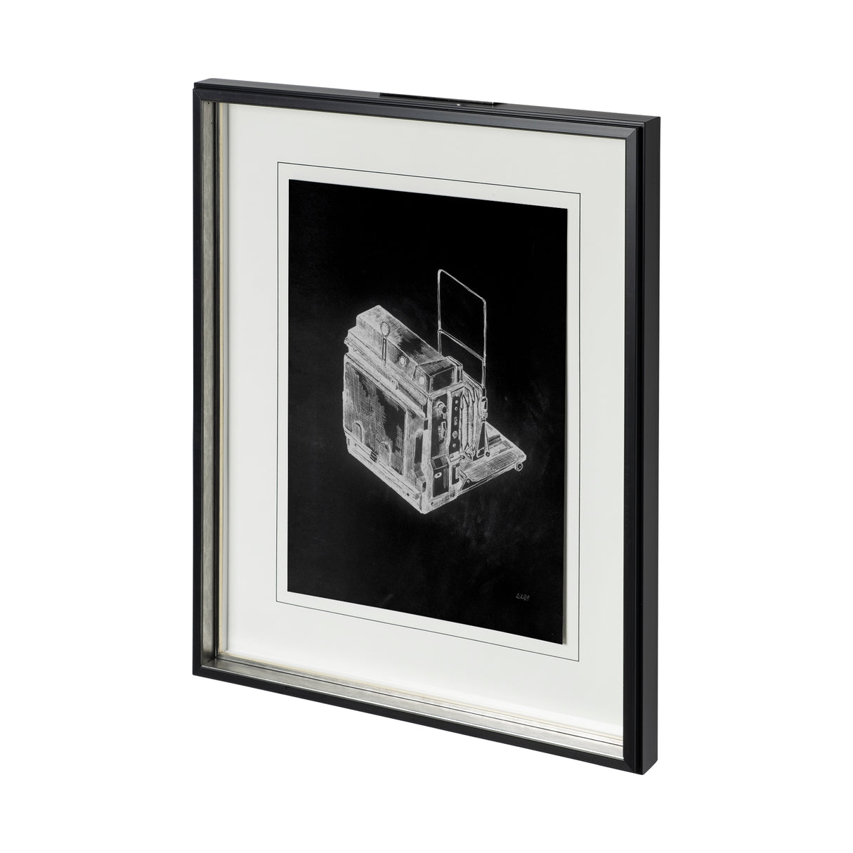 Pacemaker Black II by Alarm a Hand Embellished Textured Framed Art Print Matted under Glass from Mercana - Luna Furniture