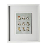 Sock I by Barbara Fleming a Hand Embellished Textured Framed Art Print Matted under Glass from Mercana - Luna Furniture