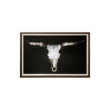 Cow Skull by PH Burchett a Hand Embellished Textured Framed Art Print Matted under Glass from Mercana - Luna Furniture