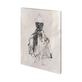 Black Evening Gown I by Ethan Harper a Hand Embellished Textured Canvas from Mercana - Luna Furniture