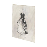 Black Evening Gown II by Ethan Harper a Hand Embellished Textured Canvas from Mercana - Luna Furniture