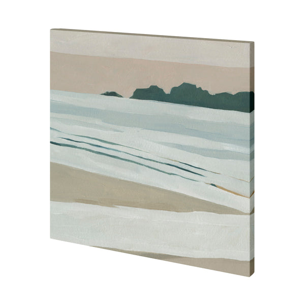 Coastal Lines I by Emma Scarvey a Hand Embellished Textured Canvas