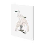 Black Billed Heron by Maria Mendez a Hand Embellished Textured Canvas from Mercana - Luna Furniture