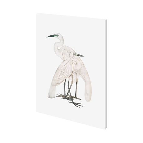 Black Billed Heron by Maria Mendez a Hand Embellished Textured Canvas from Mercana - Luna Furniture
