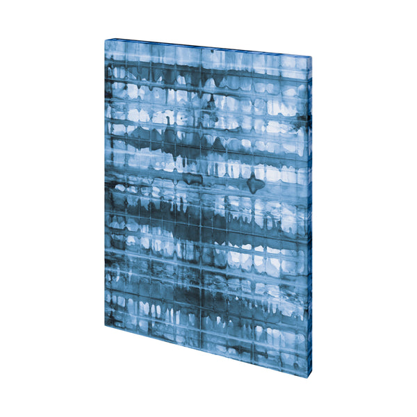 Kanari I Indigo by Mercana Studio a Hand Embellished Textured Canvas