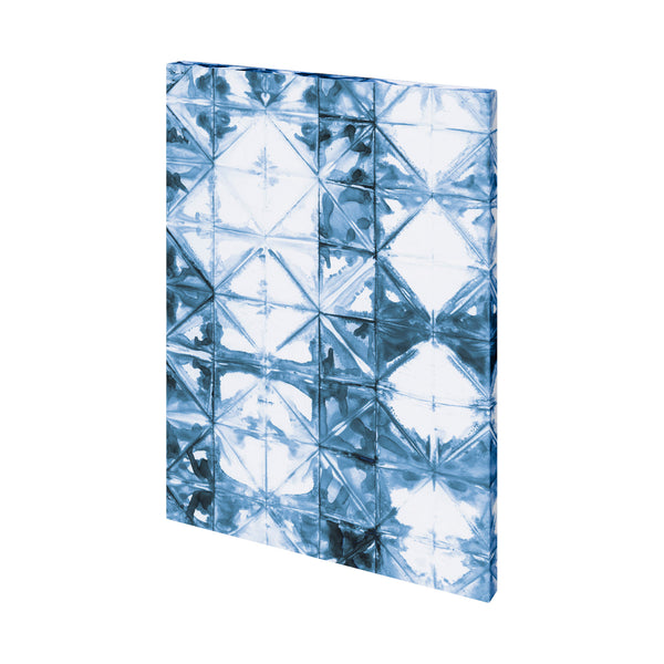 Kanari VI Indigo by Mercana Studio a Hand Embellished Textured Canvas