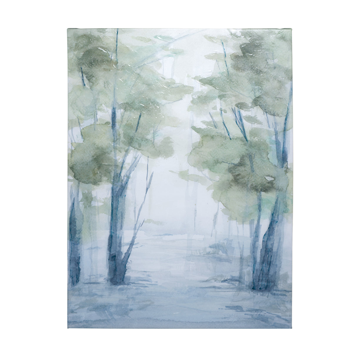 Forest Dew I by Melody Ducharme a Hand Embellished Textured Canvas from Mercana - Luna Furniture