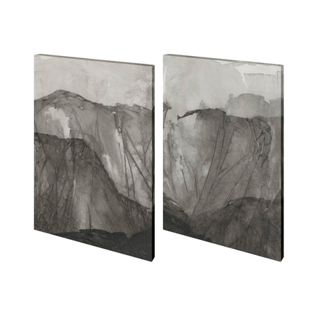 Rising Ridge I (Set 2) by Mercana Studio a Hand Embellished Textured Canvas from Mercana - Luna Furniture
