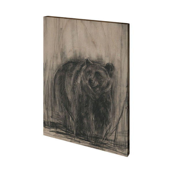 Bear & Moose II by Mercana Studio a Hand Embellished Textured Canvas
