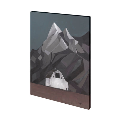 Flatten Barn I by Jonathan Klassen a Hand Embellished Textured Canvas from Mercana - Luna Furniture