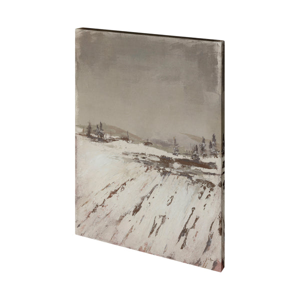 Silent Snow I by Jonathan Klassen a Hand Embellished Textured Canvas