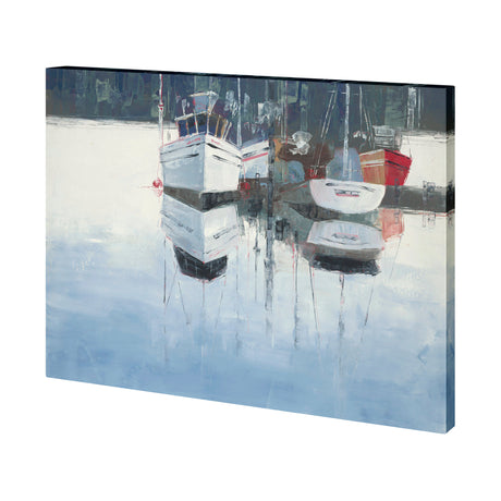 Dock Tight by Mercana Studio a Hand Embellished Textured Canvas from Mercana - Luna Furniture
