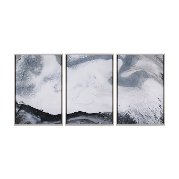 Are One I (Set 3) by Gabrielle Crawford a Hand Embellished Textured Framed Canvas