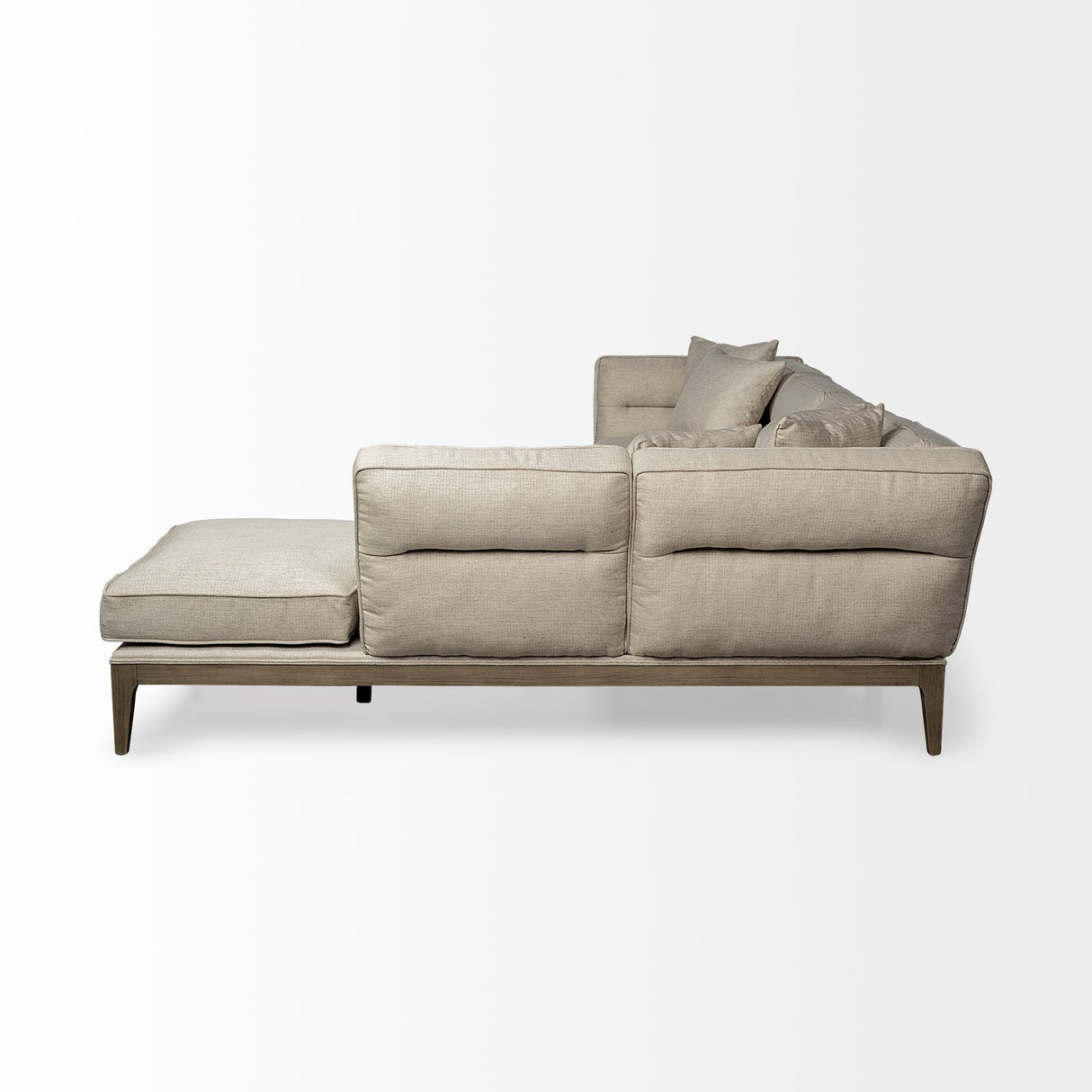 Denali III Beige Upholstered Wooden Frame Sectional from Mercana - Luna Furniture
