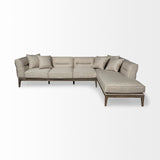 Denali III Beige Upholstered Wooden Frame Sectional from Mercana - Luna Furniture