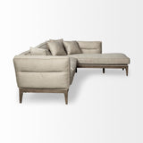 Denali III Beige Upholstered Wooden Frame Sectional from Mercana - Luna Furniture