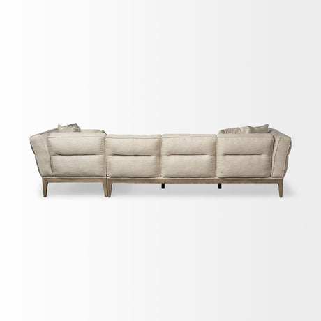 Denali III Beige Upholstered Wooden Frame Sectional from Mercana - Luna Furniture