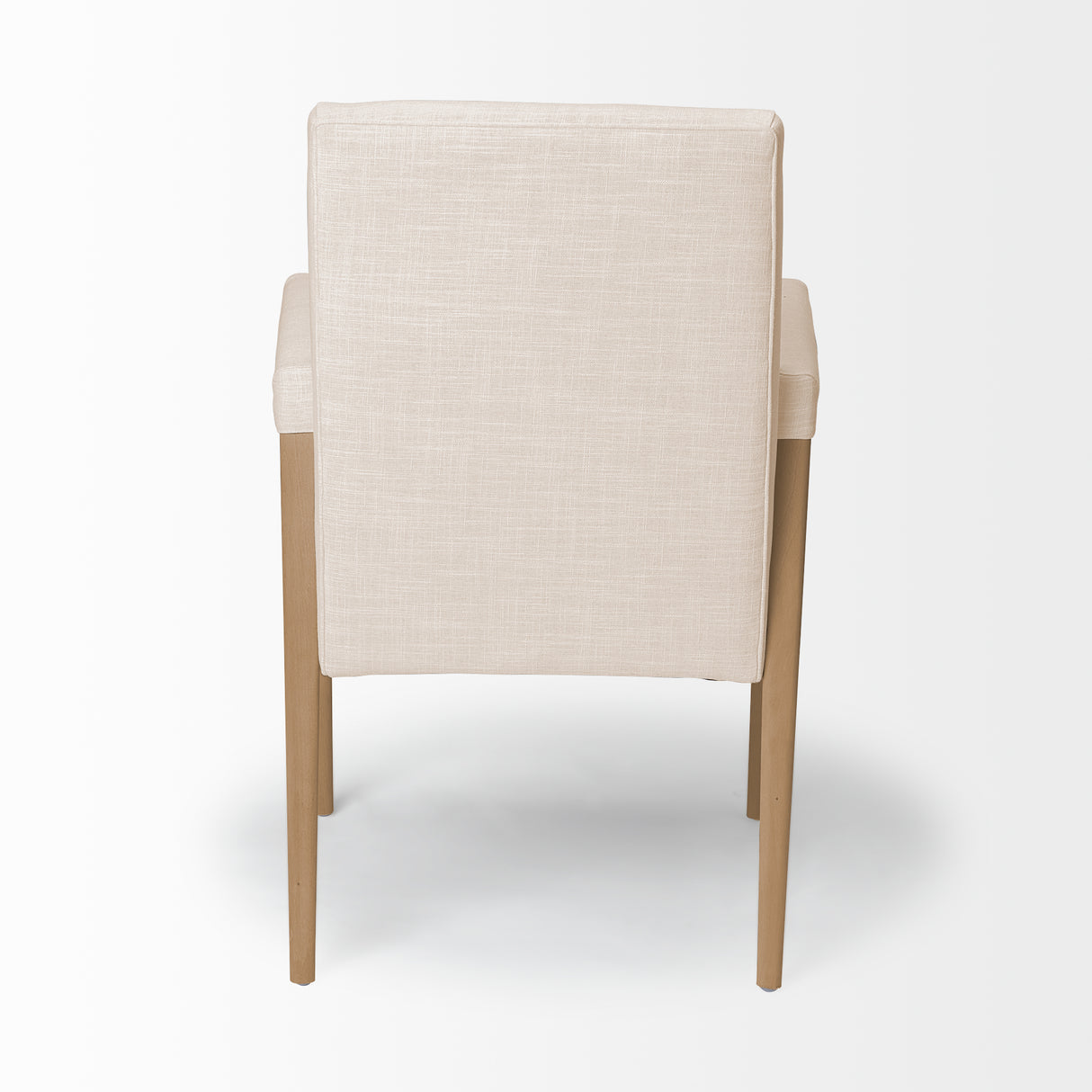 Palisades Cream Fabric Wrap Brown Wood Frame Dining Chair from Mercana - Luna Furniture
