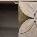 Excelsior I (72x18.3) Solid Wood Gold Metal Base 4 Cabinet Door SideBoard from Mercana - Luna Furniture
