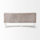 Excelsior I (72x18.3) Solid Wood Gold Metal Base 4 Cabinet Door SideBoard from Mercana - Luna Furniture