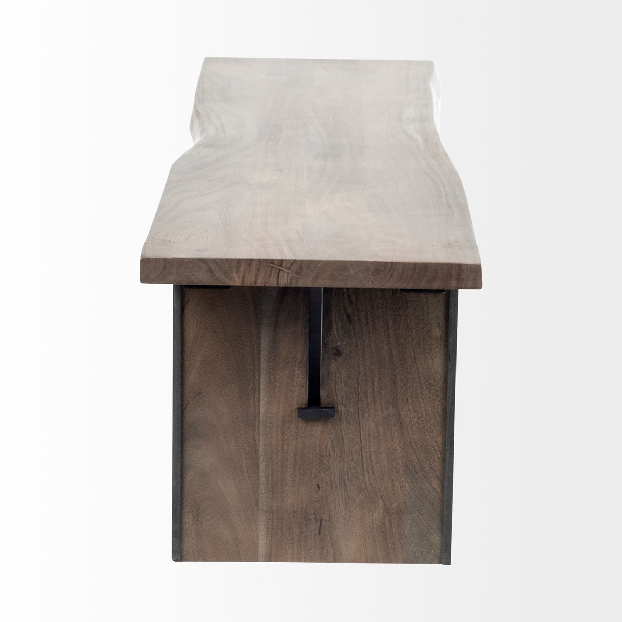 Ledger I 70L x 17W Brown Live-Edge Wooden Dining Bench from Mercana - Luna Furniture