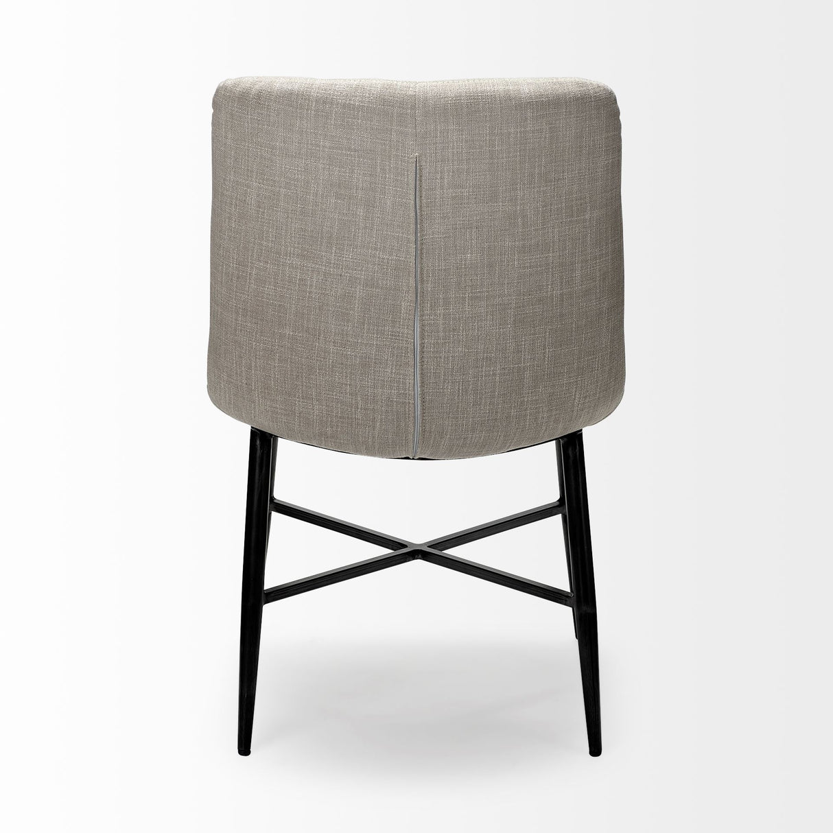 Barrow I Beige Fabric Wrap Black Metal Frame Dining Chair, Set of 2 from Mercana - Luna Furniture