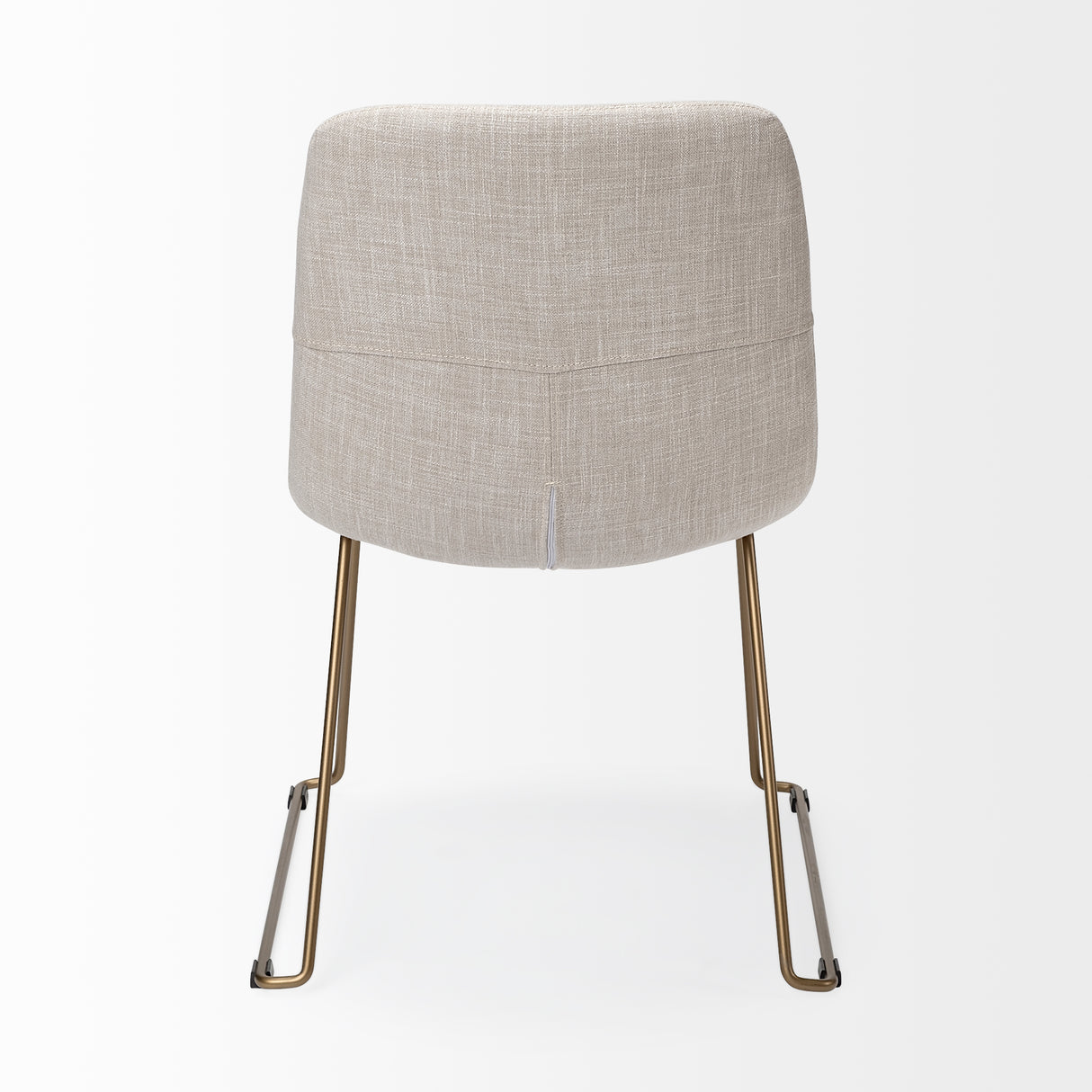 Sawyer I Beige Fabric Seat Gold Metal Frame Dining Chair, Set of 2 from Mercana - Luna Furniture