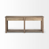 Harrelson III 72L x 18W Brown Wood 4 Drawer Console Table from Mercana - Luna Furniture