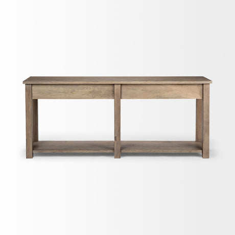 Harrelson III 72L x 18W Brown Wood 4 Drawer Console Table from Mercana - Luna Furniture