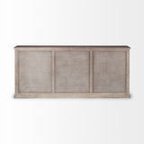 Braxton III 81.5x18.5 Natural Brown Solid Wood 3 Drawer 6 Door Sideboard from Mercana - Luna Furniture
