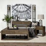 Newcomb 7x53.5 Gold/Black Metal Meshed Rectangular Wall Sconce from Mercana - Luna Furniture