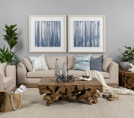 Indigo Muse II by Renee Stramel a Hand Embellished Framed Art Print Matted under Glass from Mercana - Luna Furniture