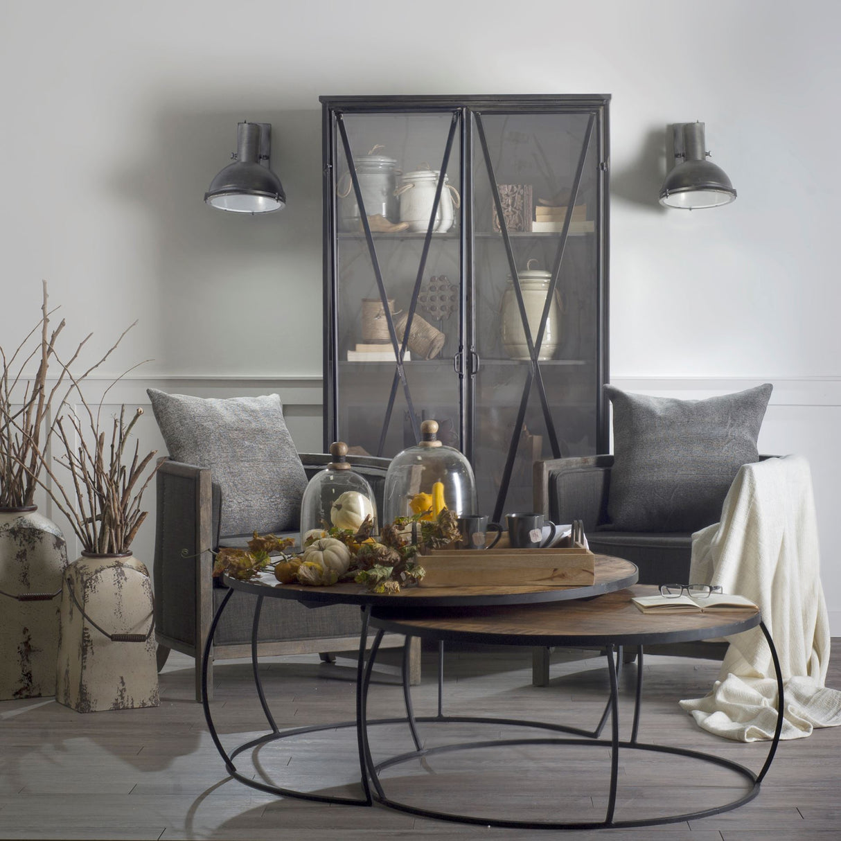 Taza 10.3x12 Gray Metal Dome Shade Wall Sconce from Mercana - Luna Furniture
