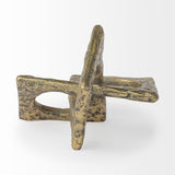 Delaunay I (Large) 10L X9W Gold Hammered Metal Interlinked Patterned from Mercana - Luna Furniture