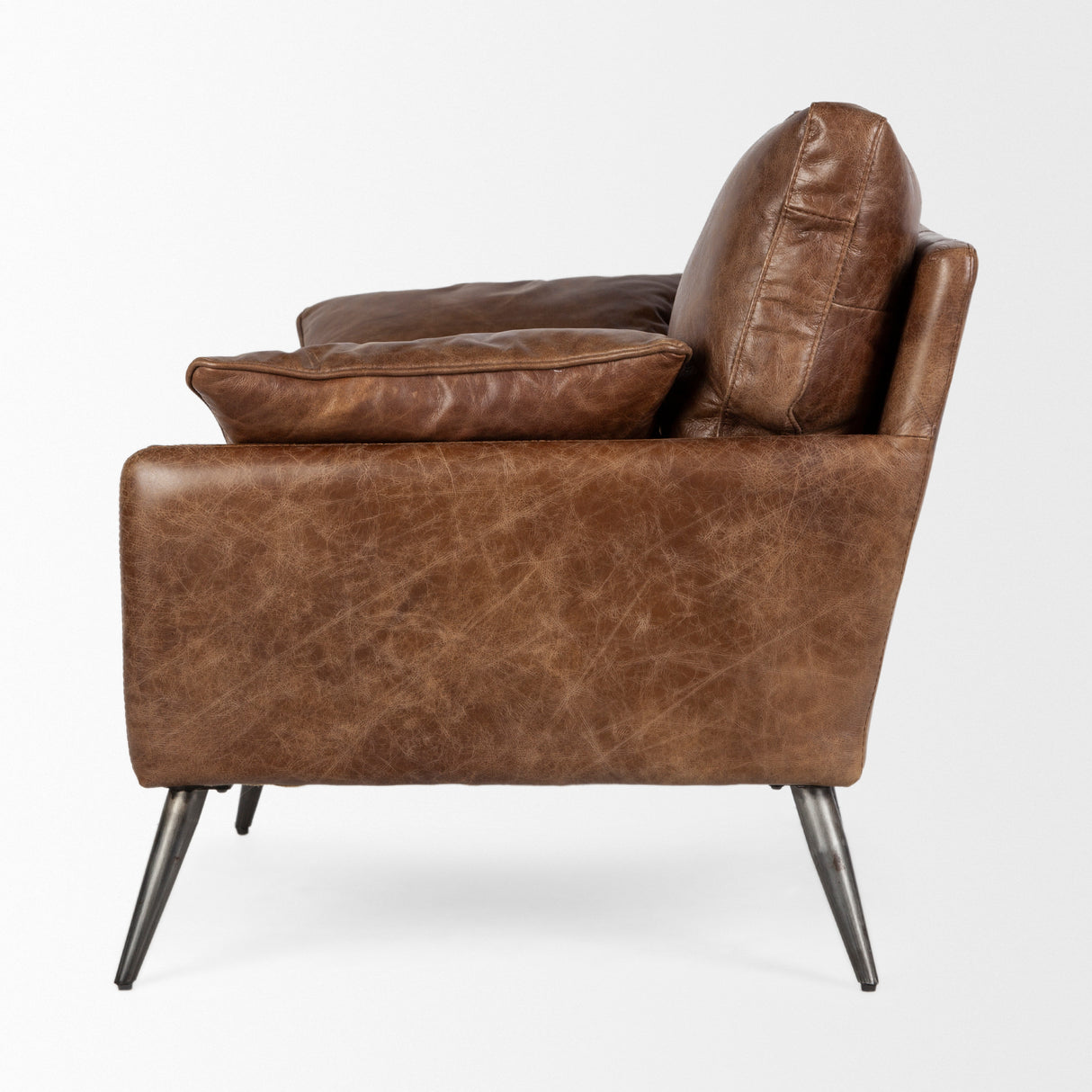 Cochrane I 33L x 33W x 32.25H Brown Leather Wrapped Chair from Mercana - Luna Furniture
