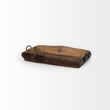 Durone (Set of 2) Brown Wooden Live Edge Serving Trays from Mercana - Luna Furniture