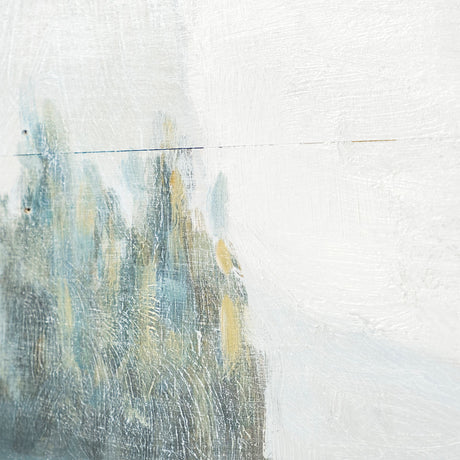 Solitude 72x30 Canoe on the Lake Original Hand Painted on Wood Oil Painting from Mercana - Luna Furniture