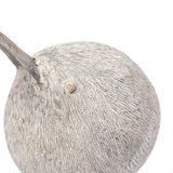 Snipe I 6L x 6W Off-White Resin Bird Ornament W/ Metal Feet from Mercana - Luna Furniture