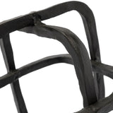 Willem I 9L x 9W Black Metal Open Cube Decor Object from Mercana - Luna Furniture