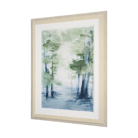 Forest Dew I by Mercana Studio a Hand Embellished Textured Framed Art Print Matted under Glass from Mercana - Luna Furniture