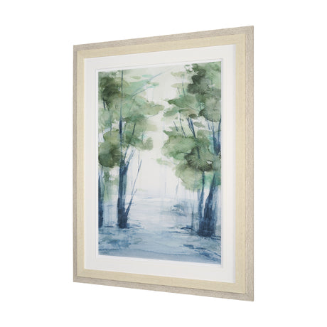 Forest Dew II by Mercana Studio a Hand Embellished Textured Framed Art Print Matted under Glass from Mercana - Luna Furniture