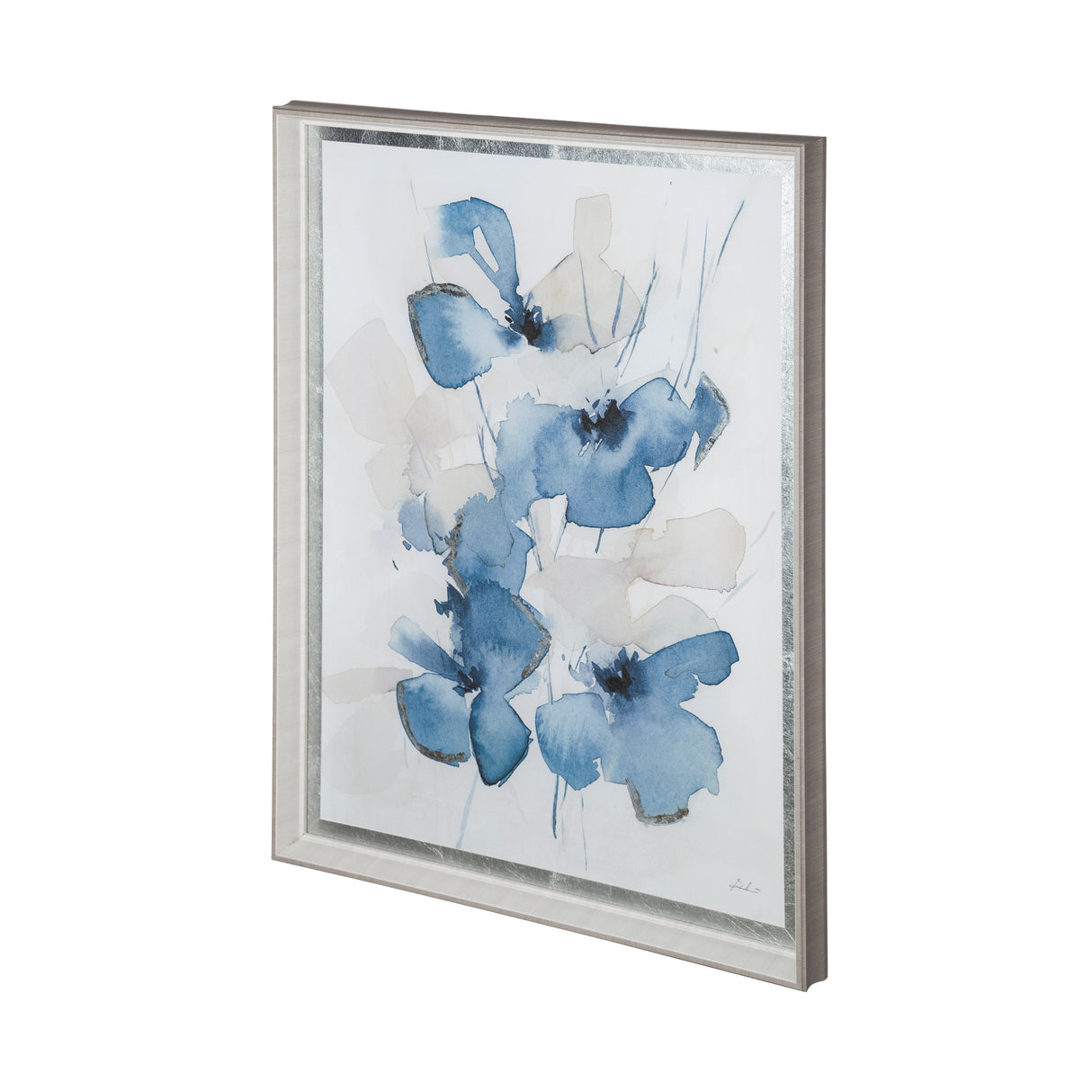Aubretia II by Melody Ducharme a Hand Embellished Textured Framed Art Print Matted under Glass from Mercana - Luna Furniture
