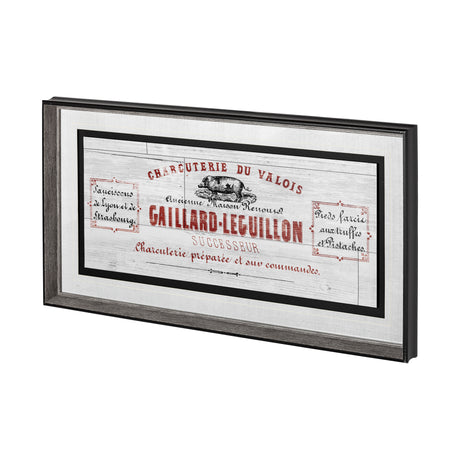 Animal Bill of Sales I Gray Wood Mercana Studio Hand Embellished Framed Art Print Matted under Glass from Mercana - Luna Furniture