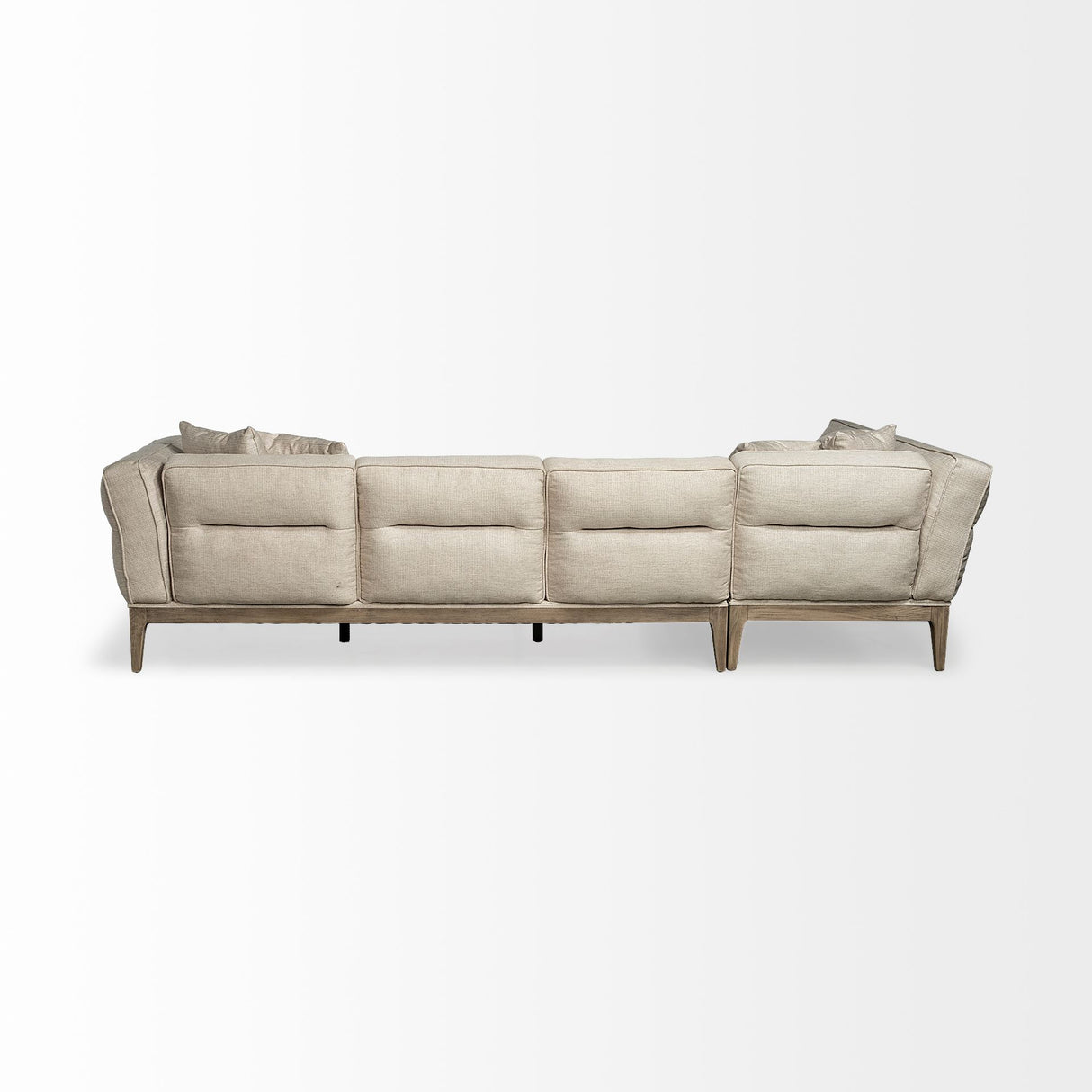 Denali IV 121" Beige Upholstered Wooden Frame Left Four Seater Sectional from Mercana - Luna Furniture