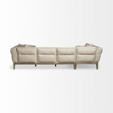 Denali IV 121" Beige Upholstered Wooden Frame Left Four Seater Sectional from Mercana - Luna Furniture