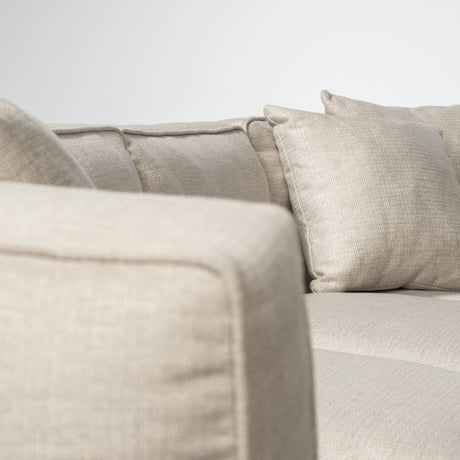 Denali III Beige Upholstered Wooden Frame Sectional from Mercana - Luna Furniture
